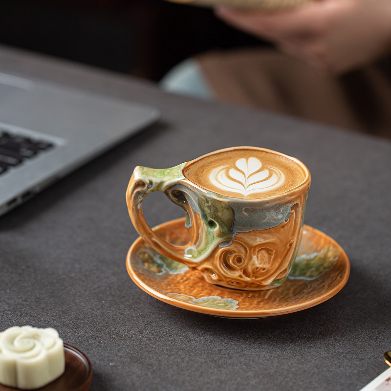 ชุดแก้วกาแฟเซรามิกทรงไม่ปกติพร - Coffee Tea Latte บทวิจารณ์และราคา